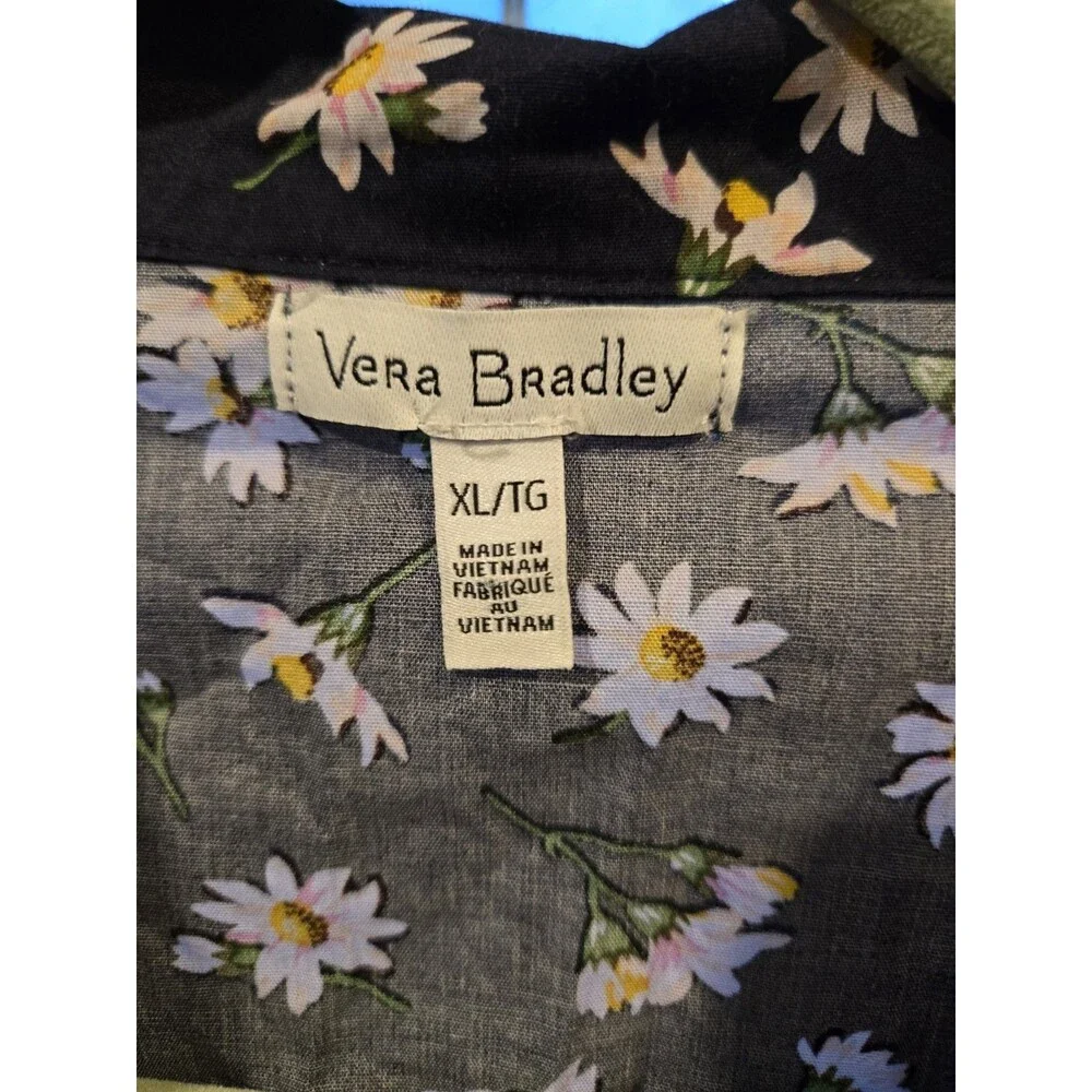 Vera Bradley Short-Sleeved Pajama Set *Falling Daisies* Women's XL